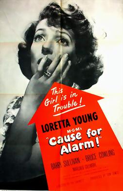 Cause for Alarm! (1951) public domain movie poster